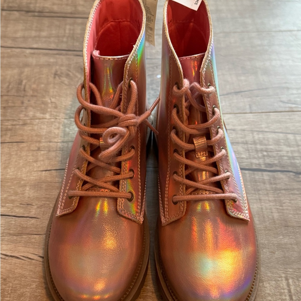 Old Navy Kids Iridescent Pink Boots
